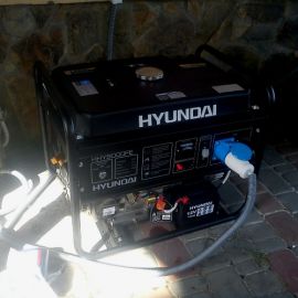 Монтаж генератора HYUNDAI 6,5кВт