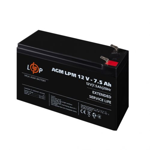 Акумуляторна батарея LogicPower LPM 12V 7.5Ah - фото 4