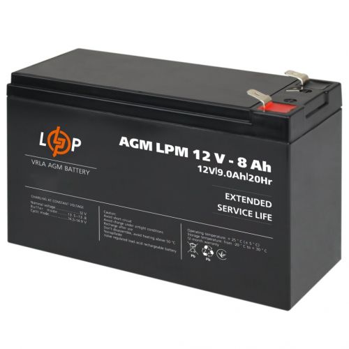 Акумуляторна батарея LogicPower LPM 12V 8.0Ah - фото 4