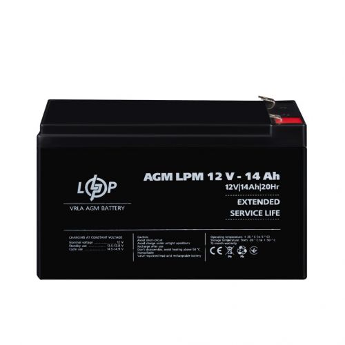 Акумуляторна батарея LogicPower LPM 12V 14Ah - фото 2