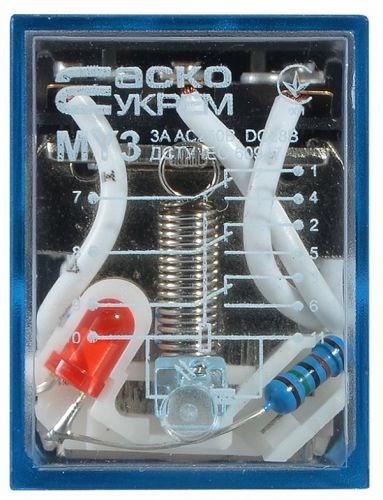 Реле промежуточное АсКо МY3 3А AC-110В IP40 (A0090010019) - фото 2