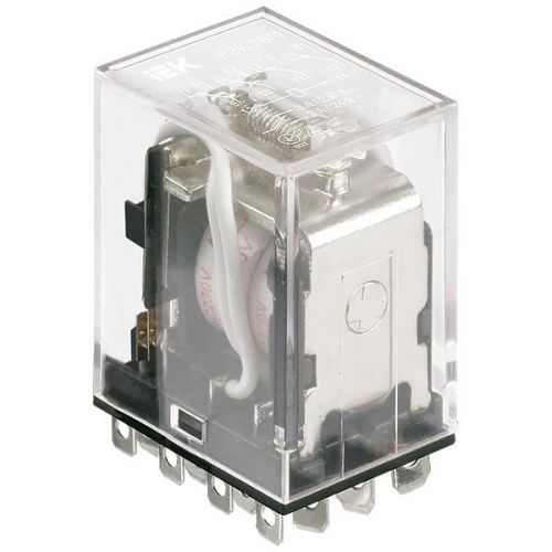 Реле промежуточное ИЭК РЭК78/4 3А АC 12В IP40 (RRP20-4-03-012A) - фото 1