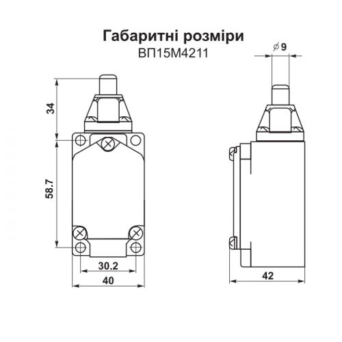 Концевой выключатель ПРОМФАКТОР ВП 15М4211-67 (FLS15M1167) - фото 2