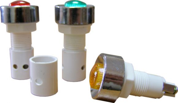 Сигнальная арматура АсКо PLS желтая 220В (A0140030025) - фото 1