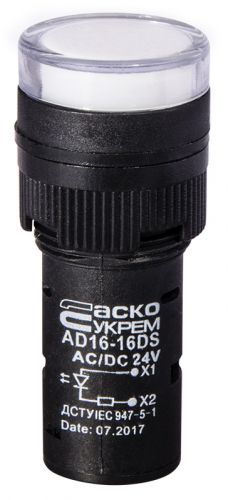 Светодиодная матрица АсКо AD16-16DS белая 24В АC/DC (A0140030039) - фото 1