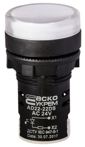 Светодиодная матрица АсКо AD22-22DS белая 24В АC/DC (A0140030037) - фото 1