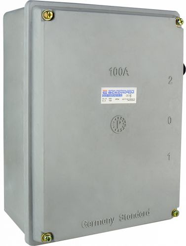 Рубильник перекидной АсКо QS5-100P/4 100А 1-0-2 IP54 (A0100010012) - фото 4