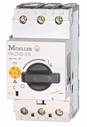 Автоматичний вимикач Eaton (Moeller) PKZM0-2,5 (072736) - фото 1