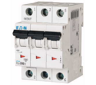 Автоматический выключатель Eaton (Moeller) PL6-C40/3 (286605)