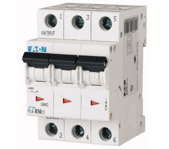 Автоматический выключатель Eaton (Moeller) PL6-C50/3 (286606)