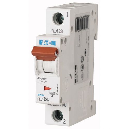 Автоматический выключатель Eaton (Moeller) PL7-C4/1 (262700) - фото 1