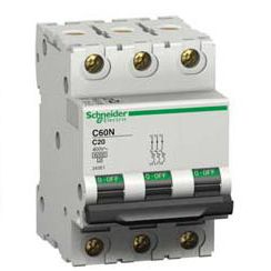 Автоматический выключатель Schneider Electric iC60N 3P 40A хар-ка C 6кА - фото 1