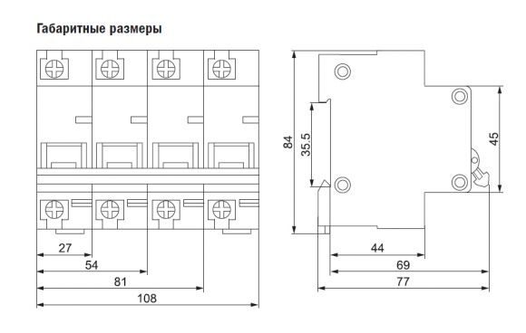 Автоматичний вимикач ІЕК ВА47-100 1P 16А 10кА х-ка C - фото 2