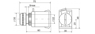 Кнопка ИЭК ABLFS-22 белый D22мм неон 240В 1з+1р (BBT20-ABLFP-K01) - фото 2