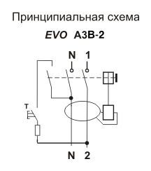 Автоматичний вимикач захисного відключення ПРОМФАКТОР АЗВ-2 EVO 1Р N С20А / 0,03А - фото 3