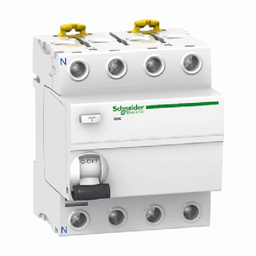Дифференциальный выключатель (УЗО) Schneider Electric iID K тип AC 4P 25А 30мА A9R50425 - фото 1