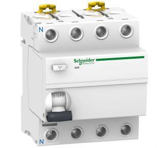 Дифференциальный выключатель (УЗО) Schneider Electric iID K тип AC 4P 40А 30мА A9R50440