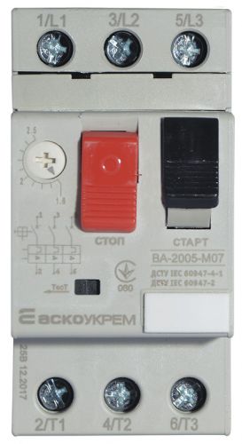 Автоматический выключатель Аско УкрЕМ ВА-2005 М07 (A0010050002) - фото 1