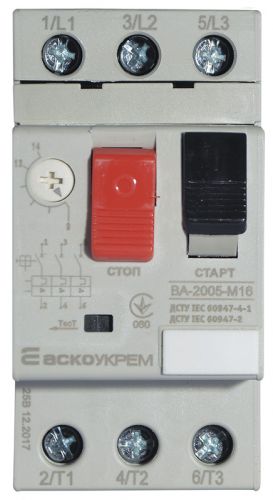 Автоматический выключатель Аско УкрЕМ ВА-2005 М16 (A0010050007) - фото 1