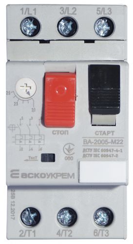Автоматичний вимикач Аско УкрЕМ ВА-2005 М22 - фото 1
