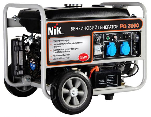 Генератор бензиновий NIK PG3000 - фото 1