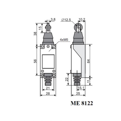 Концевой выключатель Аско МЕ 8122 (A0050030009) - фото 3