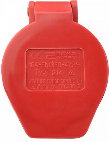 Гнездо переносное Аско ГП 16А/4 3Р+РЕ (214) (A0080020002) - фото 4
