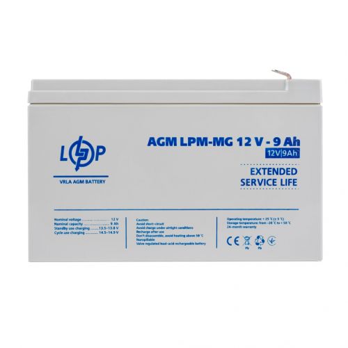 Акумуляторна батарея LogicPower LPM-MG 12V 9AH - фото 1