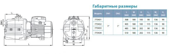 Насос поверхностный Aquatica 4ACm60 (775432) - фото 3