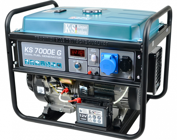 Генератор бензиново-газовий Konner&amp;Sohnen KS 7000E G - фото 3