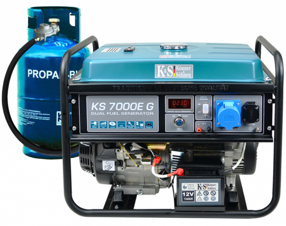 Генератор бензиново-газовий Konner&amp;Sohnen KS 7000E G - фото 5