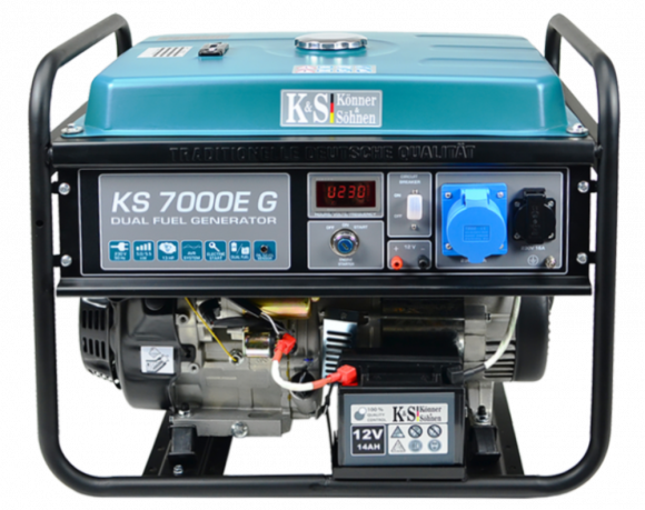 Генератор бензиново-газовий Konner&amp;Sohnen KS 7000E G - фото 1