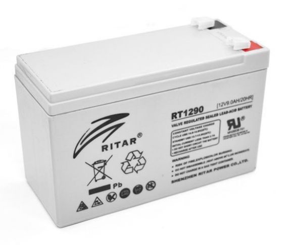 Аккумуляторная батарея RITAR RT1290, 12V 9.0Ah (2977) - фото 1