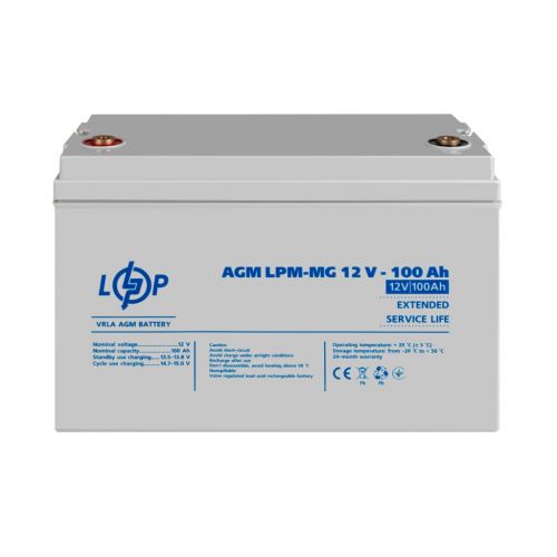 Акумуляторна батарея LogicPower LPM-MG 12V 100AH - фото 2
