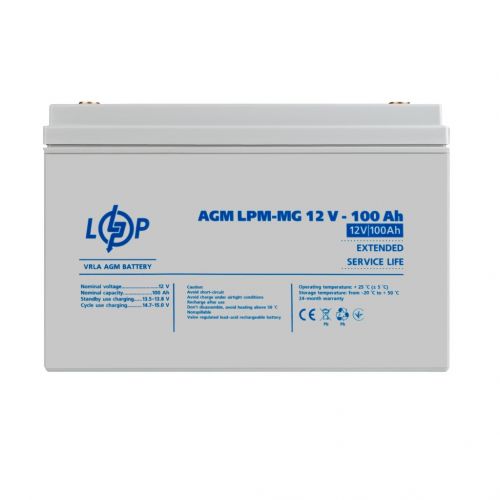 Акумуляторна батарея LogicPower LPM-MG 12V 100AH - фото 1