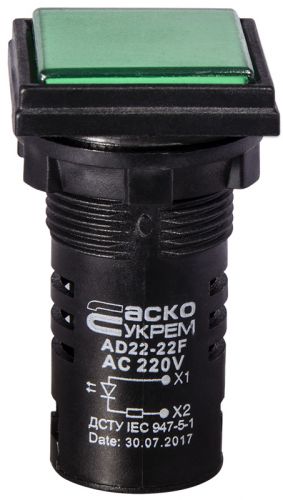 Светодиодная матрица АсКо AD22-22F зеленая 220V АC (A0140030156) - фото 1