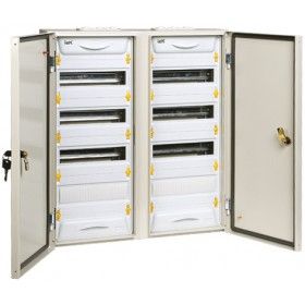 Корпус металлический ИЭК ЩРн-2х48з-1 74 IP54 UNIVERSAL (MKM11-N-2X48-54-Z-U) - фото 1