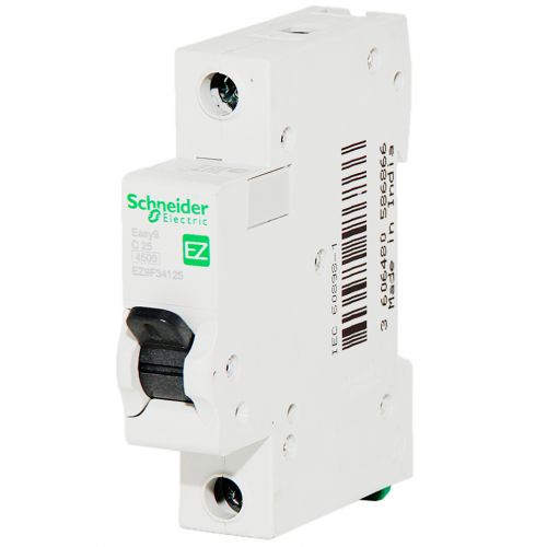 Автоматичний вимикач Schneider Electric Easy9 1P 25A хар-ка C 4,5кА EZ9F34125 - фото 1