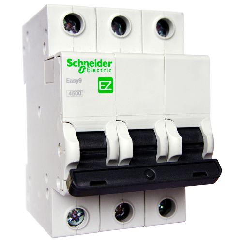 Автоматический выключатель Schneider Electric Easy9 3P 63A хар-ка C 4,5кА EZ9F34363 - фото 1