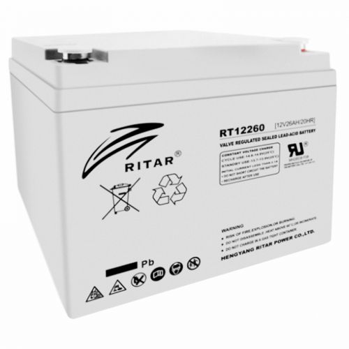 Акумуляторна батарея RITAR RT12260 12V 26.0Ah (4232) - фото 1