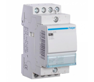 Контактор бесшумный - силовое реле Hager ESD-425S 24V/25A 4Н.О