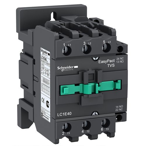 Контактор модульний Schneider Electric EasyPact 3Р Е 1NO 40А АС3 220 V LC1E40M5 - фото 1