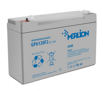 Аккумуляторная батарея MERLION AGM GP612F2 6 V 12Ah (6004)