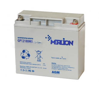 Аккумуляторная батарея MERLION AGM GP1218M5 12 V 18 Ah (6013)
