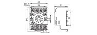 Колодка под реле АСКО МК3P PF113A-E (A0090020002) - фото 3