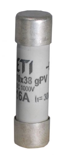 Предохранитель цилиндрический ETI CH10x38 gPV 13A/1000V DC (2625078) - фото 1