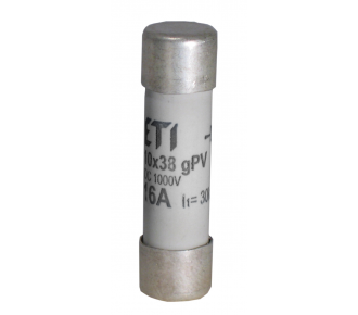Предохранитель цилиндрический ETI CH10x38 gPV 16A/1000V DC (2625081)