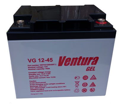 Акумуляторна батарея Ventura VG 12-45 Gel - фото 1