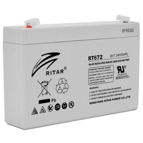 Акумуляторна батарея RITAR RT672, 6V 7.2Ah (8212) - фото 1