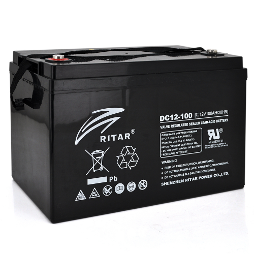 Аккумуляторная батарея RITAR CARBON DC12-100C 12V 100Ah (14544) - фото 1